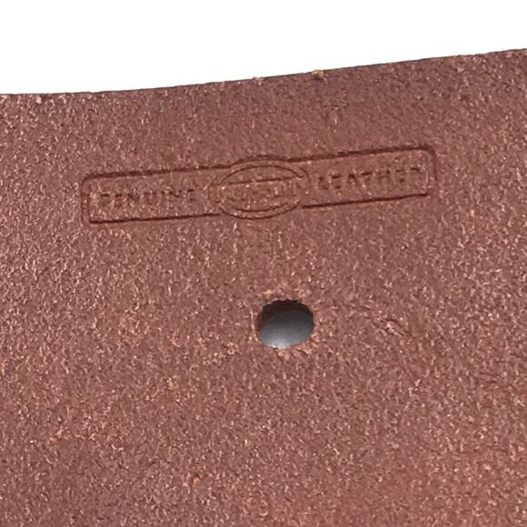 Fossil brown studded boho belt wear missing studs main image 12